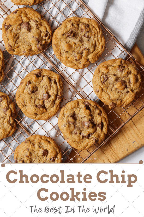 The best chocolate chip cookies pin image
