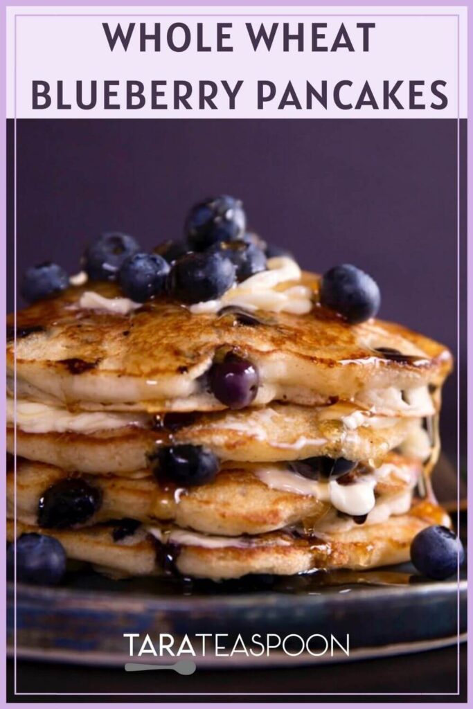 Blueberry pancakes pin