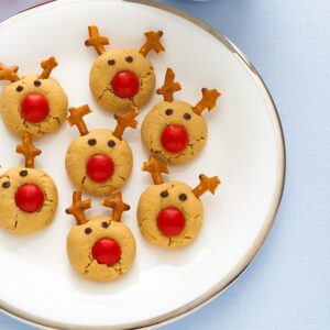rudolph reindeer peanut butter cookies