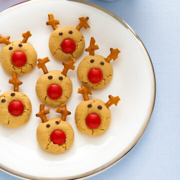 rudolph reindeer peanut butter cookies