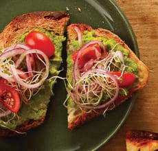 Avocado Toasts With Sprouts