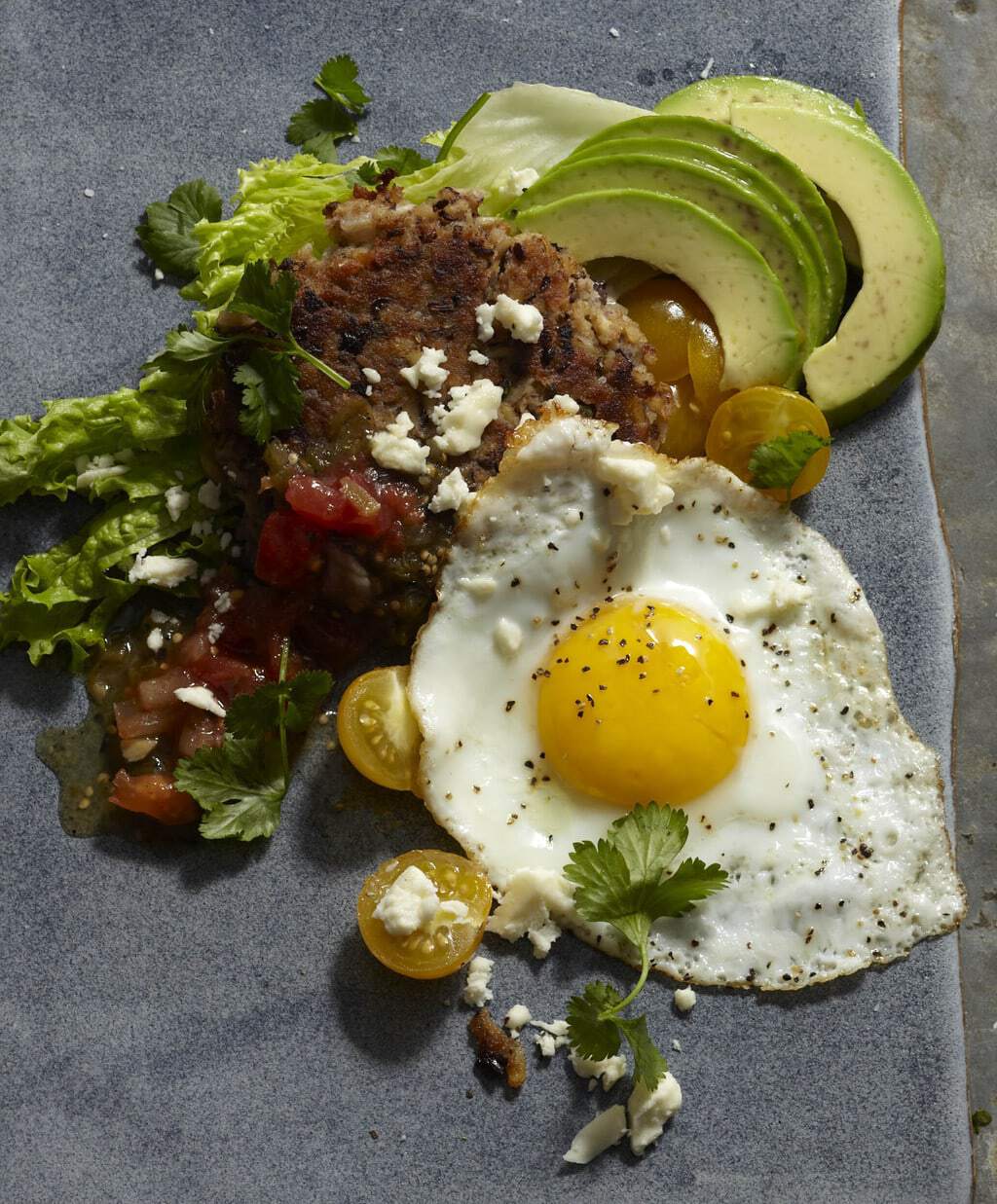 Huevos With Black Bean Hash Browns