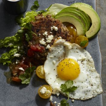 Huevos with Black Beans Hash Browns recipe image