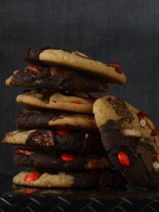 Stack of Monster Cookies
