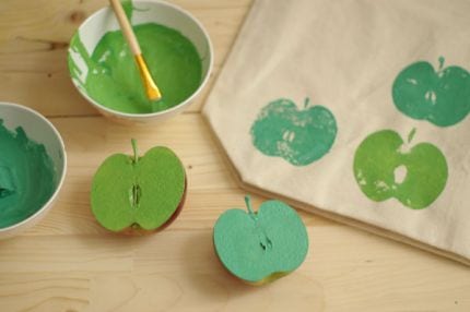 Crafty Stylish Apple Tote Bag