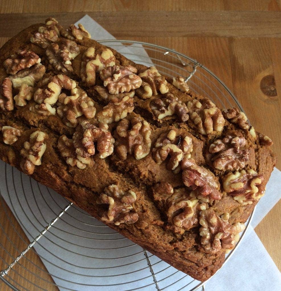Whole Wheat Walnut Pumpkin Bread tarateaspoon