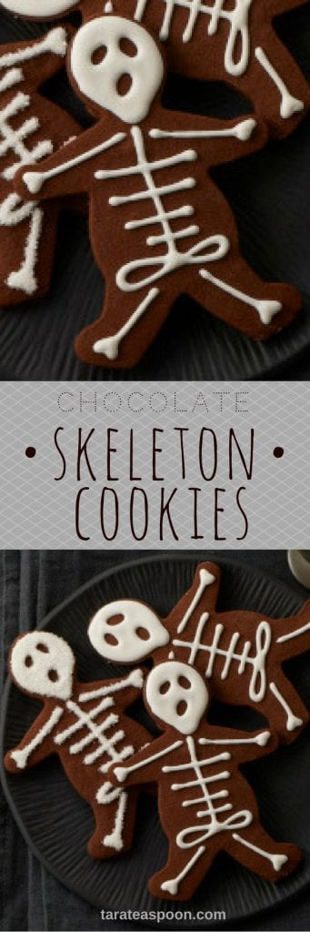 skeleton cookies pin image