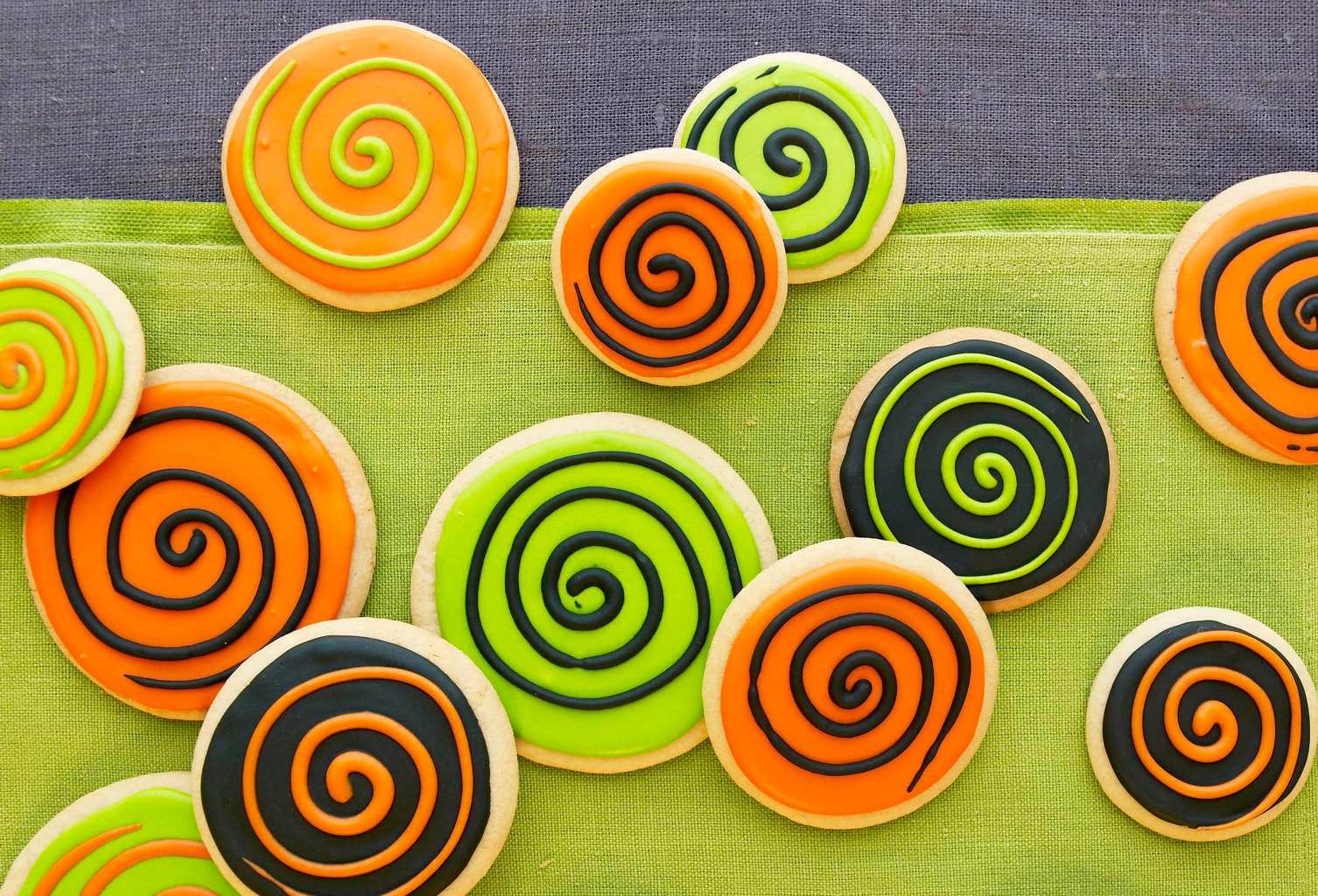 Spooky Spiral Halloween Cookies are the ultimate psychedelic treat!