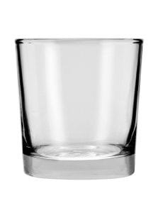 small glass on white