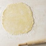 perfect pie crust rolled on white surface