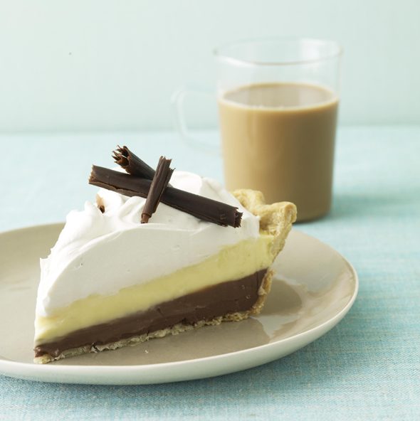 Black Bottom Cream Pie is the perfect combo of vanilla and chocolate