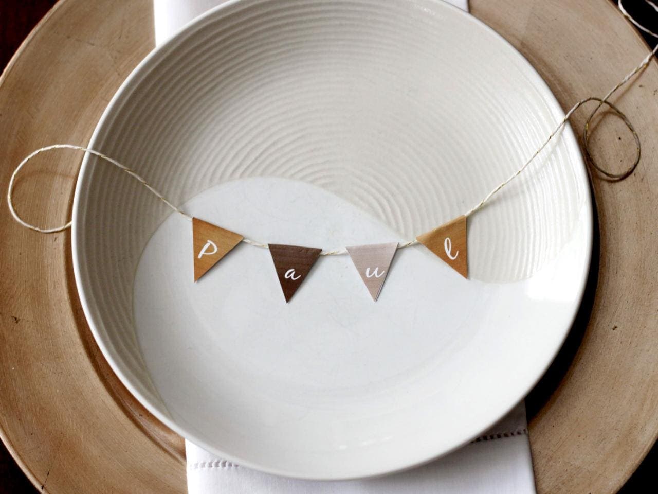 Mini Bunting Place Card