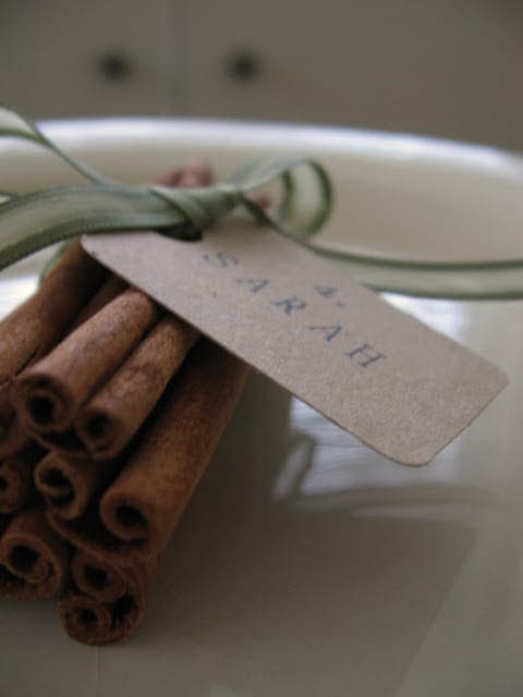 Cinnamon Stick Place Card