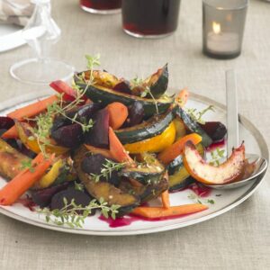 Close up recipe image of Vegetable Trio With Orange Thyme Dressing