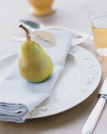 Pear Place Card