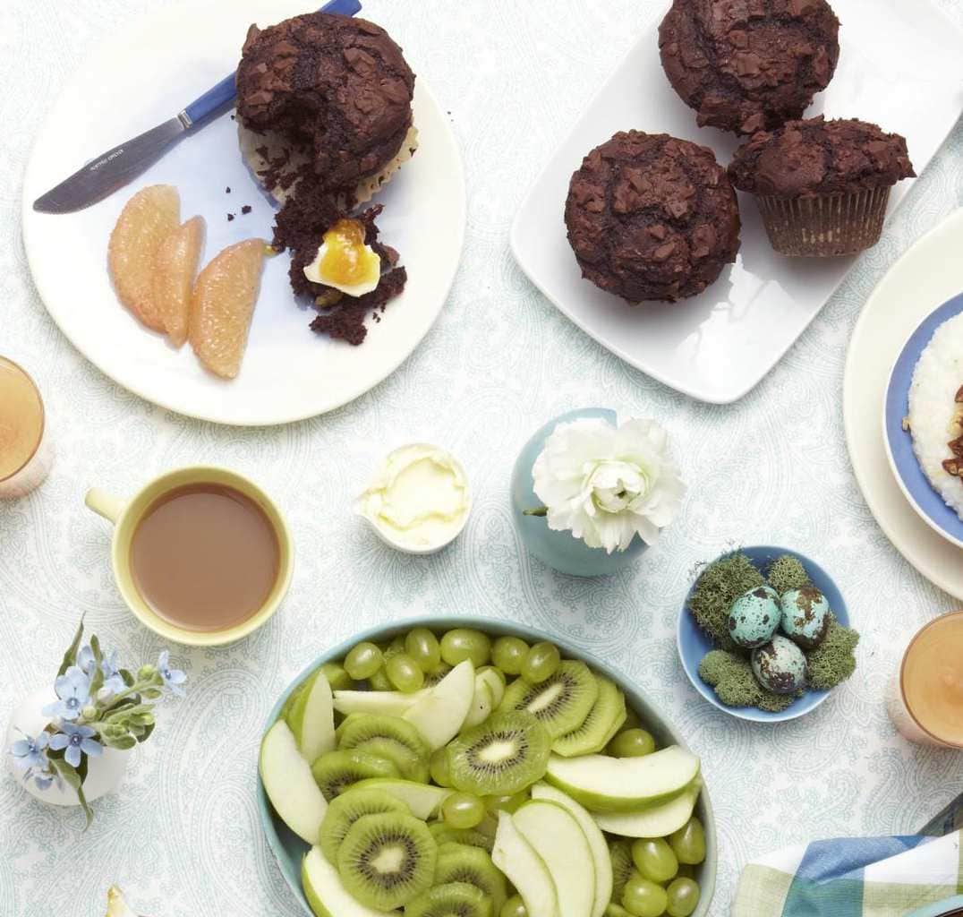 Double Chocolate Muffin Breakfast