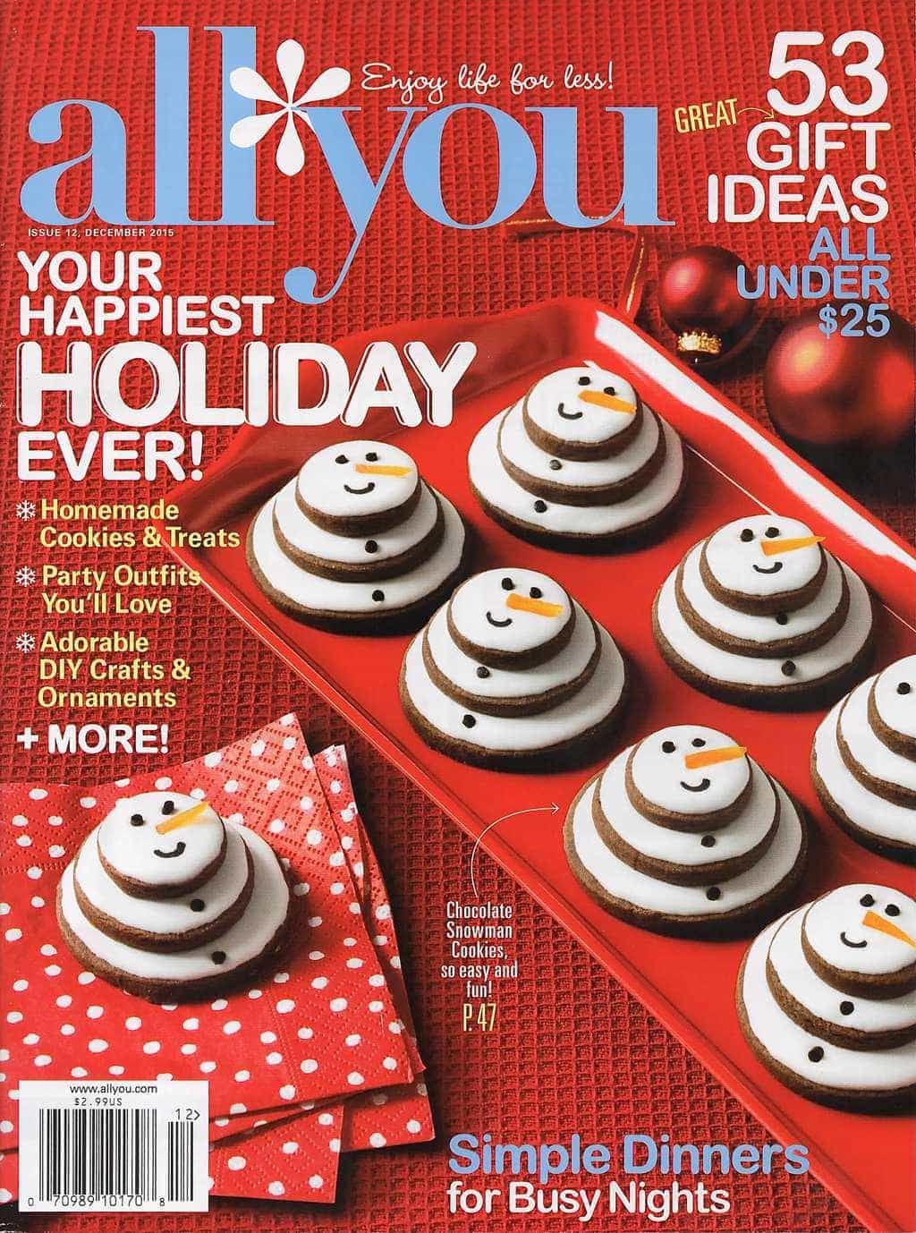 All You Magazine Cookie Cover