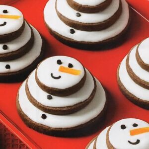 Chocolate Snowman Cookies