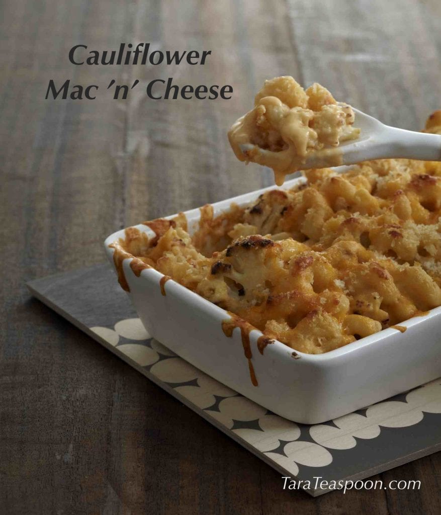 Pinterest image of Cauliflower Mac 'n' Cheese with text