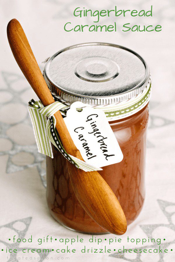 Gingerbread Caramel Sauce with gingerbread spices