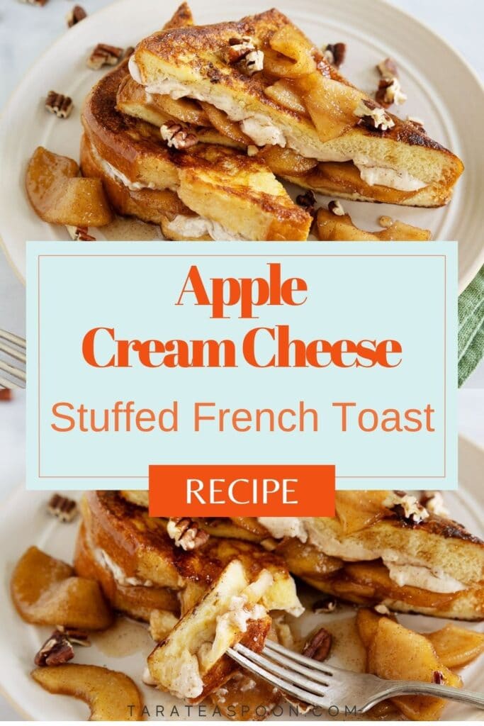 Pinterest graphic for Apple French Toast recipe on Tara Teaspoon