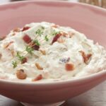 Close up recipe image of Caramelized Onion Bacon Dip