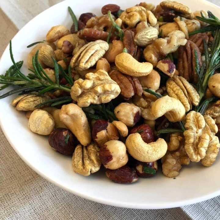 Golden Rosemary Garlic Mixed Nuts - Tara Teaspoon