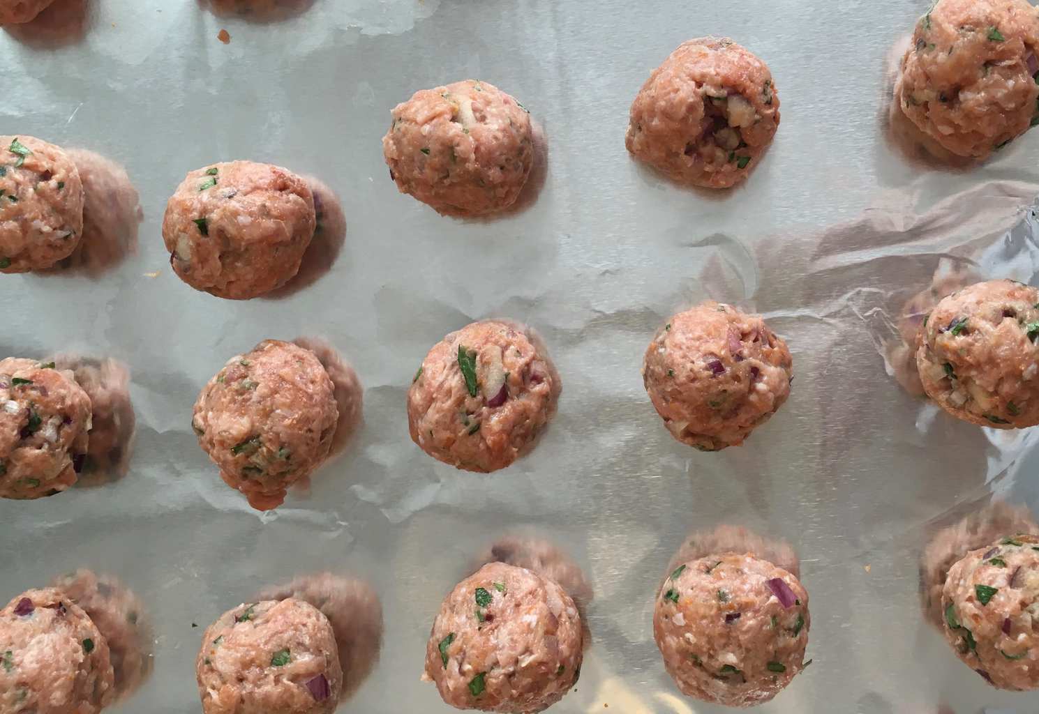 Making Chicken Meatballs
