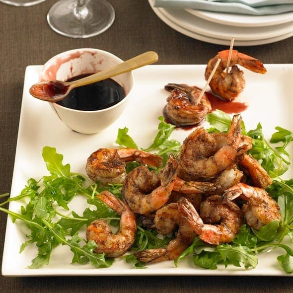 Moroccan Shrimp With Pomegranate Sauce