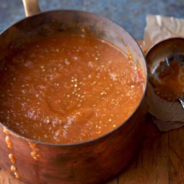 Tomato Bisque in pot