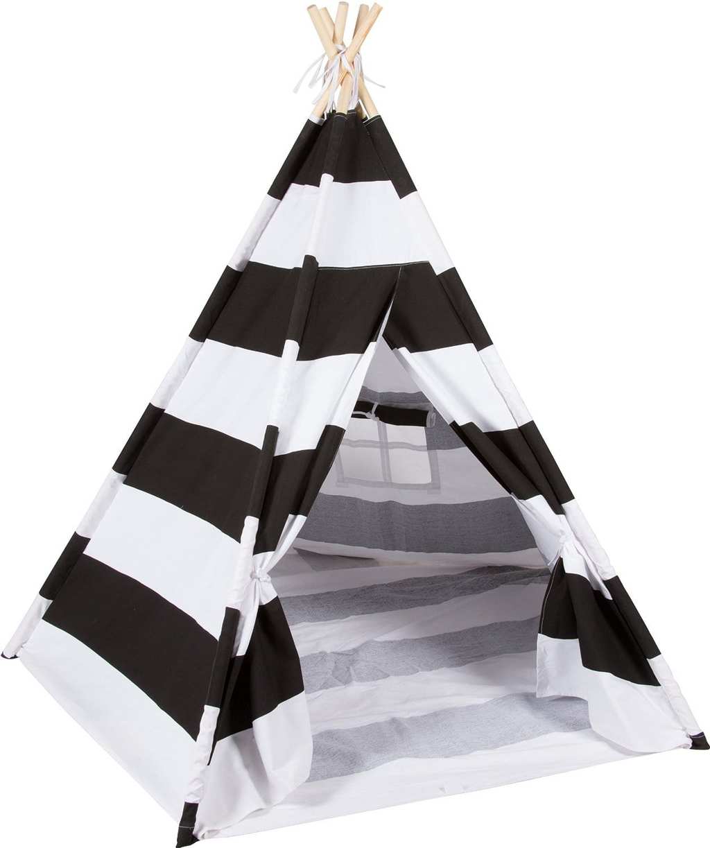 Black and White Striped Teepee