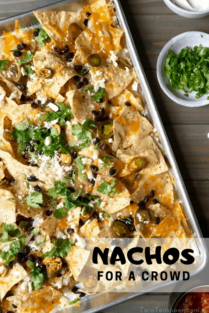 Nachos for a crowd pin with tray