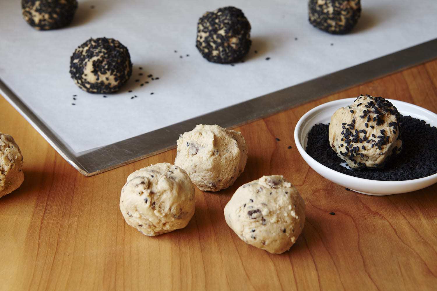 Step image for Black Sesame Cookies