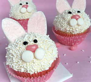 Easy Easter Bunny And Baby Chick Cupcakes Tara Teaspoon easter bunny cupcakes and chick cupcakes