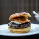 James Beard Foundation winner Blended Burger on plate made by Hugh Acheson