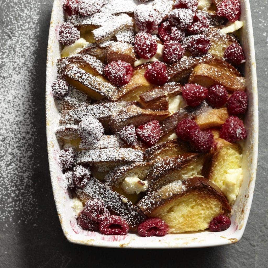 Raspberry French Toast Strata tarateaspoon