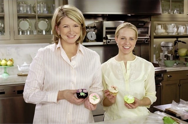 Tara and Martha on the Martha Stewart TV show