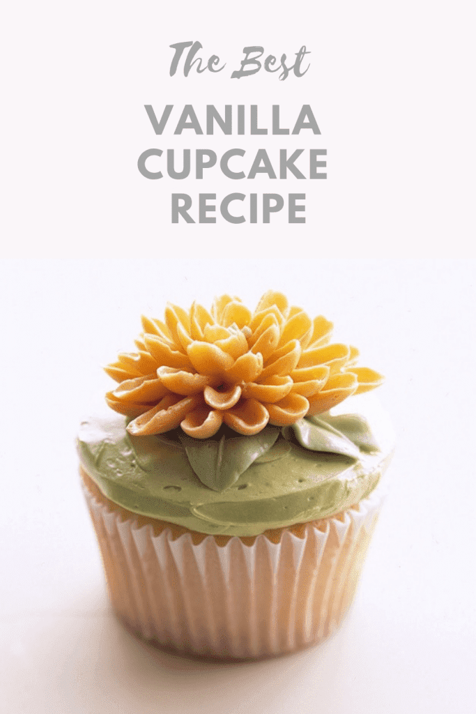 the best Vanilla Cupcake Recipe pin
