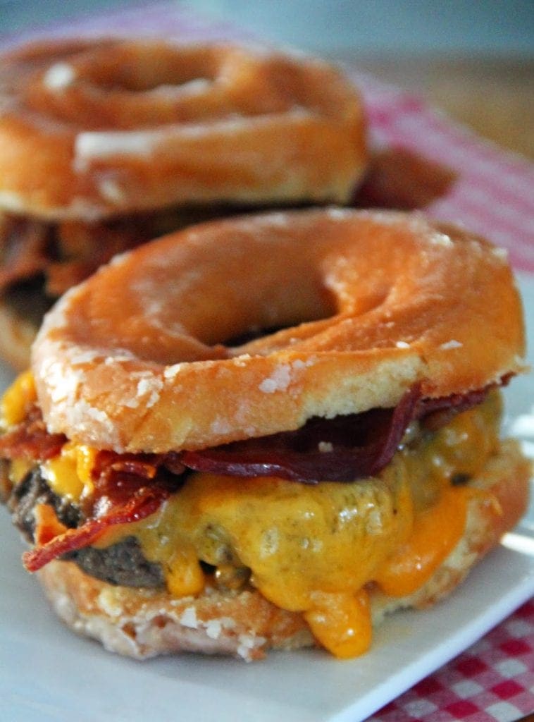 Donut Bacon Cheeseburger