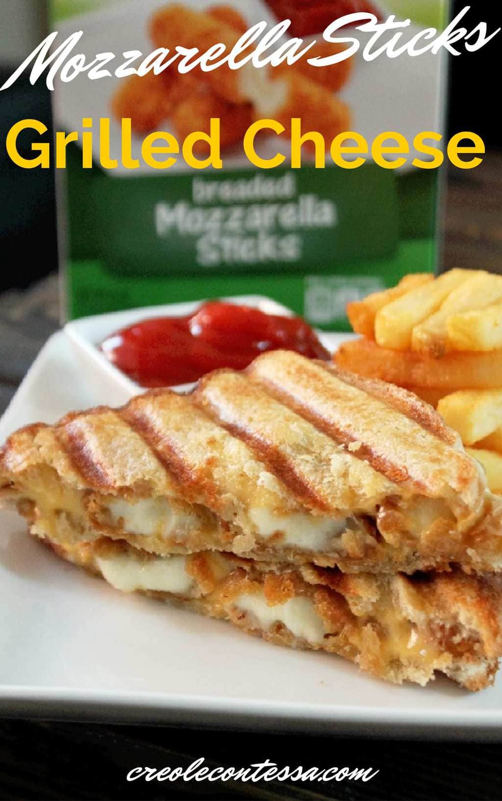  Mozzarella Stick Grilled Cheese Sandwich