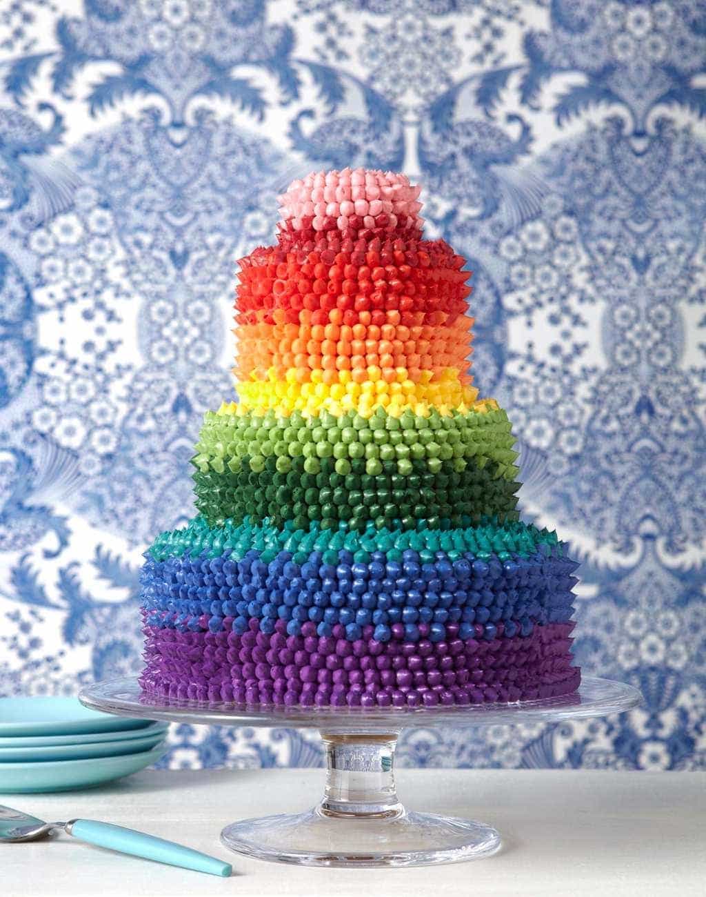 Party Rainbow Cake - Tara Teaspoon