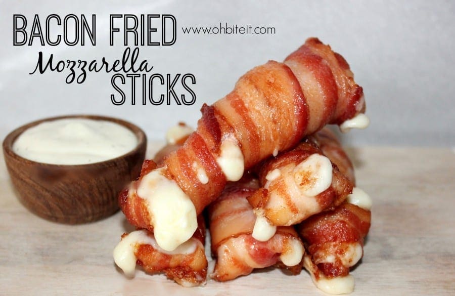 Bacon Fried Mozzarella Sticks