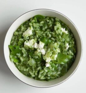 Close up of Spring Green Risotto