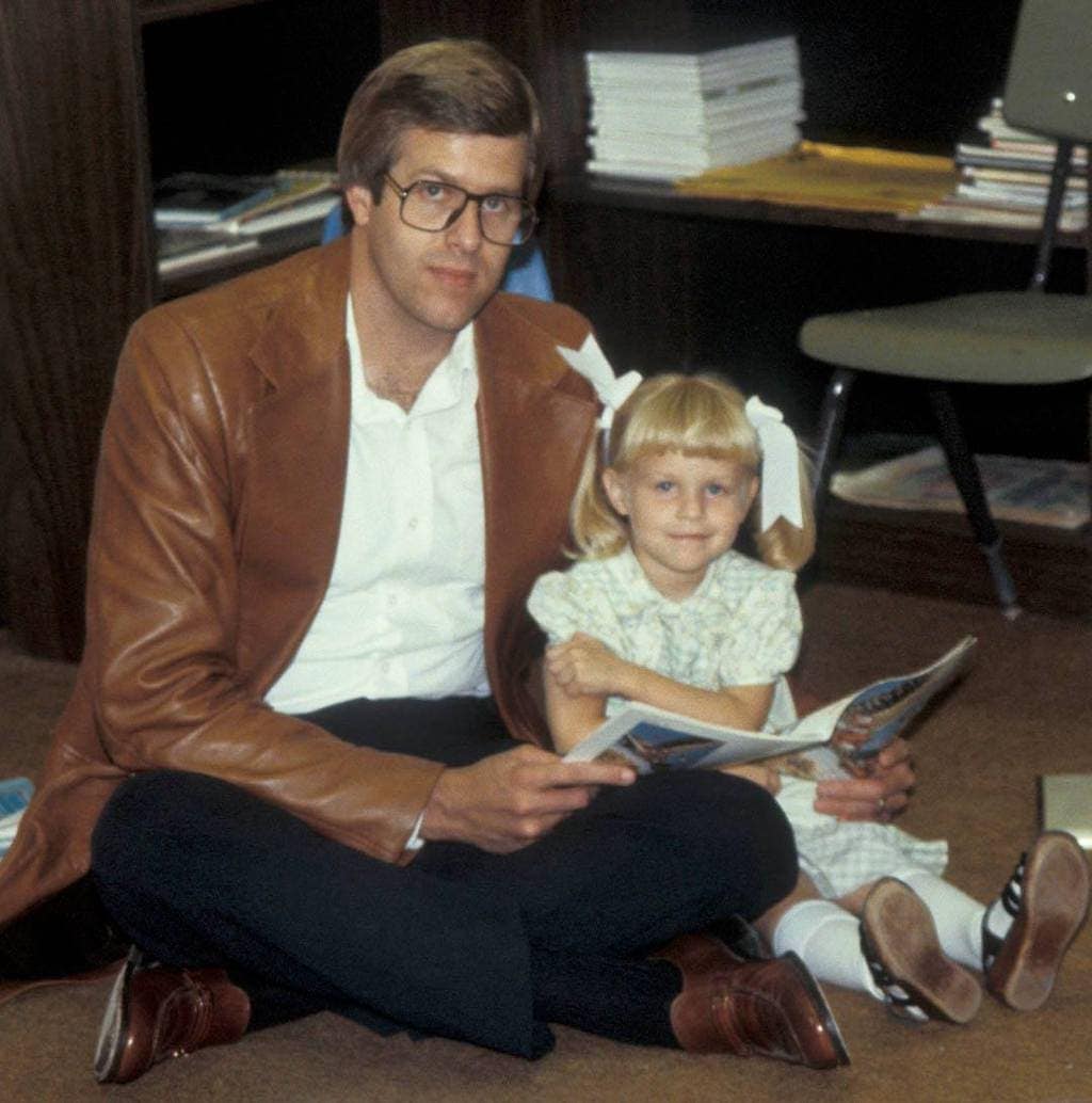 Tara Teaspoon with her dad, Bob.