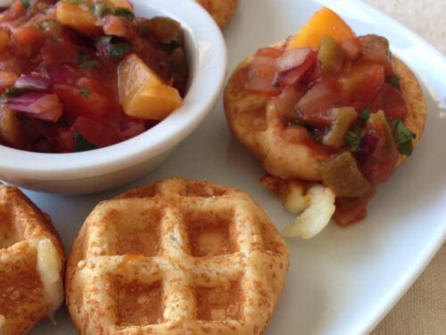 Waffled Grilled Cheese Sandwich Recipe In Waffle Maker or Iron - Fifteen  Spatulas