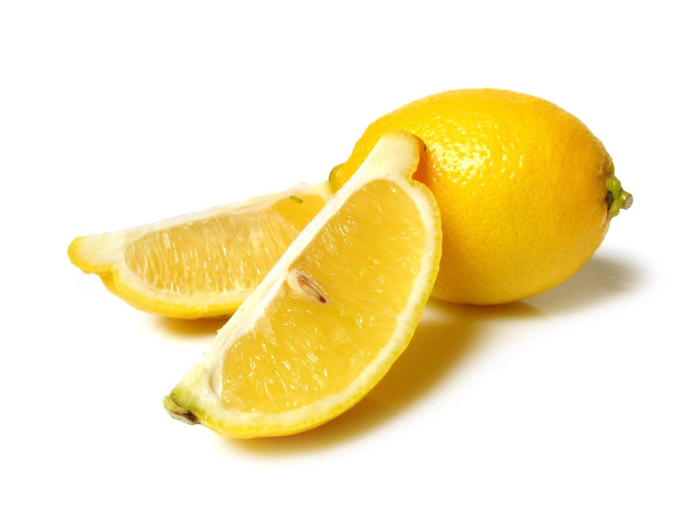 Lemons on a white surface