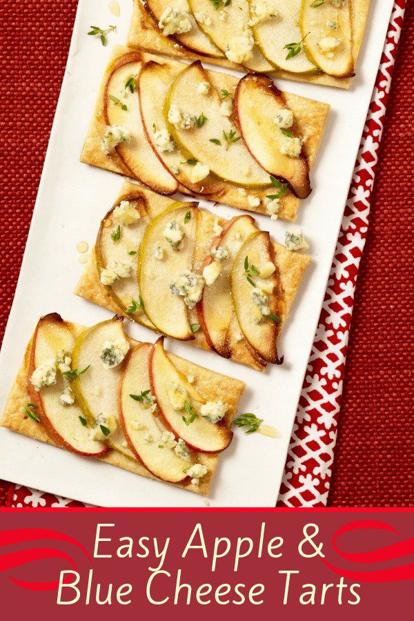 Easy Apple and Blue cheese Tarts make perfect appetizers