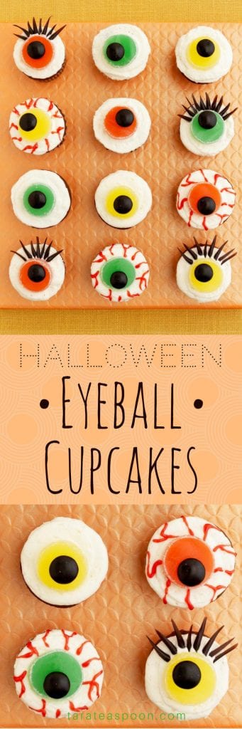 Eerie Eyeball Cupcakes pin