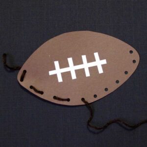 Handcrafted paper football snack bowl how to image
