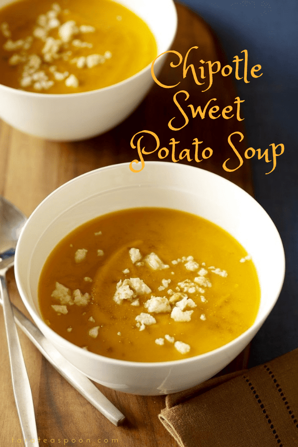 Chipotle Sweet Potato Soup pin image